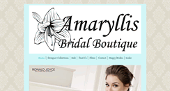 Desktop Screenshot of amaryllis-bridal.co.uk
