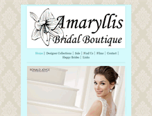 Tablet Screenshot of amaryllis-bridal.co.uk